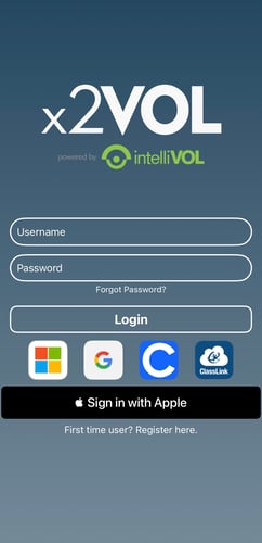 Mobile App - Login Screen